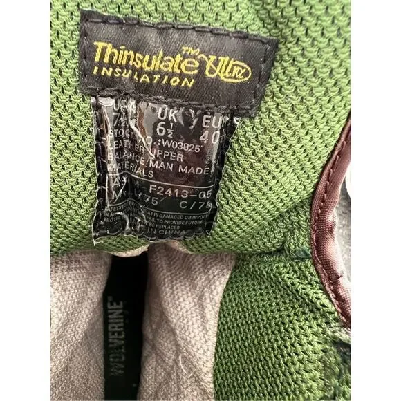 Wolverine Steel Toe Insulated Boots size 7.5 - Picture 8 of 10